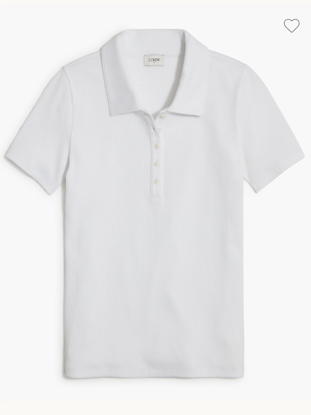 J. Crew Factory Women’s Short-sleeve ribbed polo | Size L